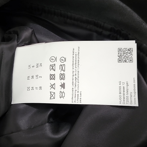 Boss Hugo 100% leather dress size 2 - Picture 6 of 10